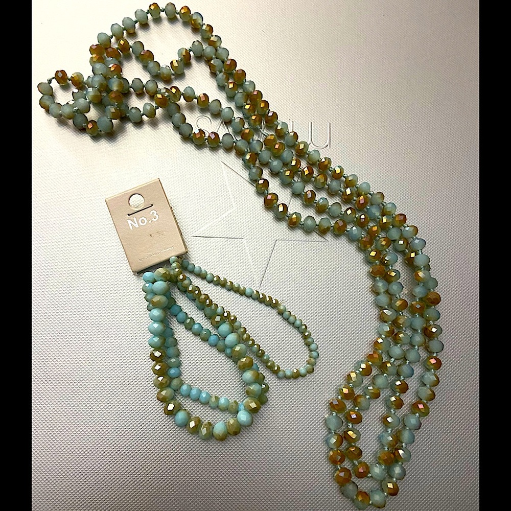 Matching necklace and bracelet set
